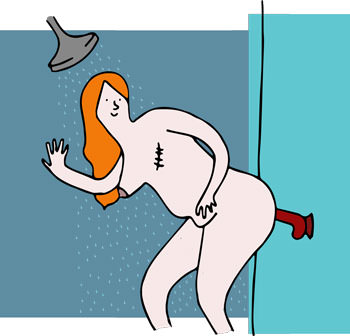 dildo con ventosa ducha