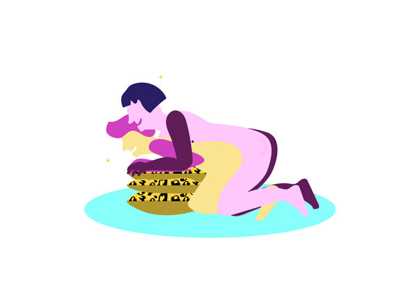 mejor postura dulce perrito